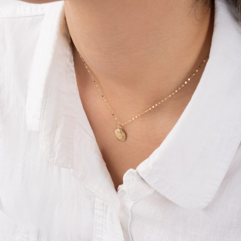 آویز طلا خورشید - تصویر 3