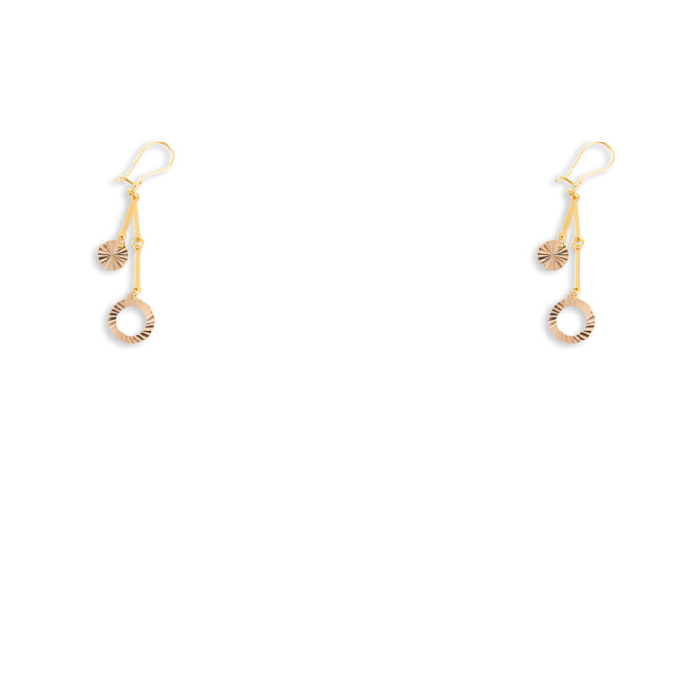 گوشواره طلا عصایی دایره