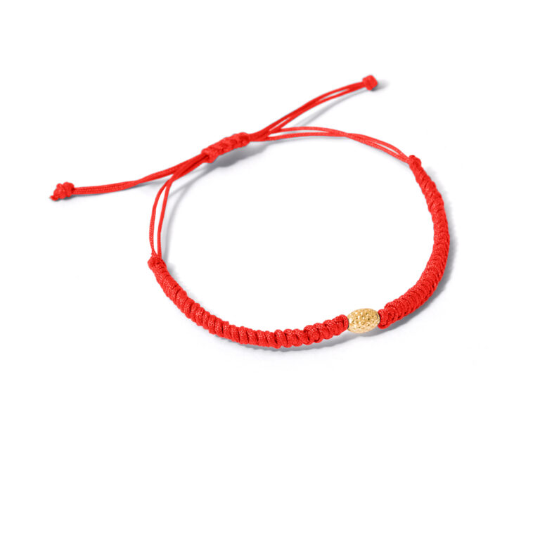 Adna oval weave gold bracelet g