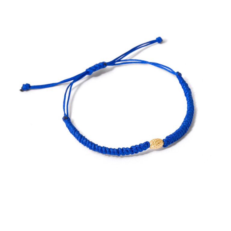 Adna oval weave gold bracelet g