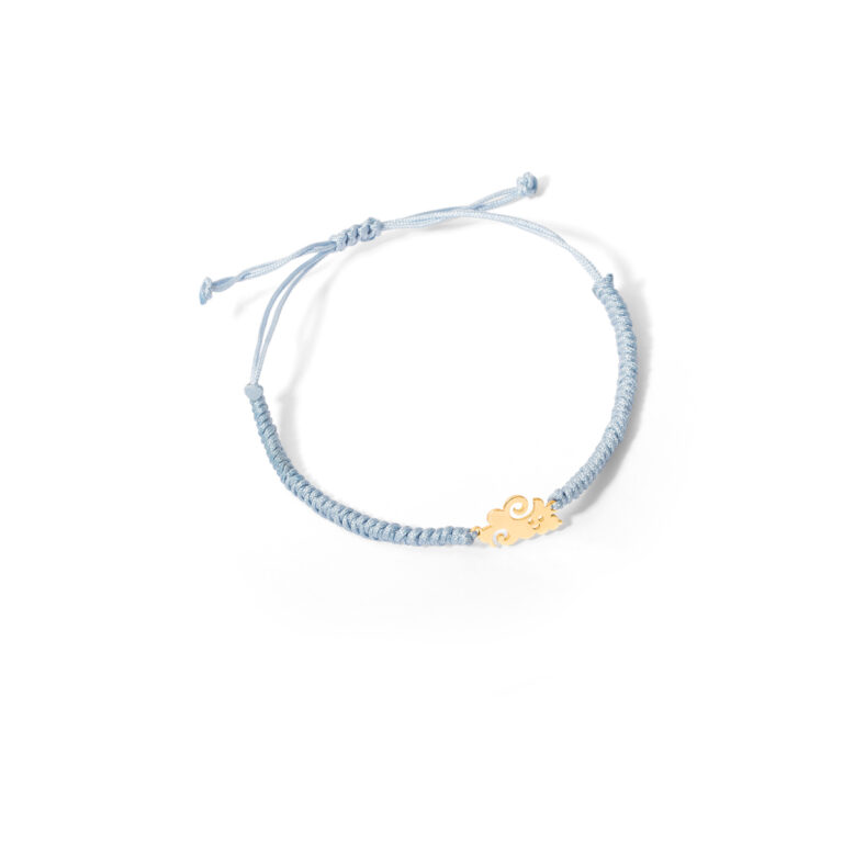 Cloud woven gold bracelet g