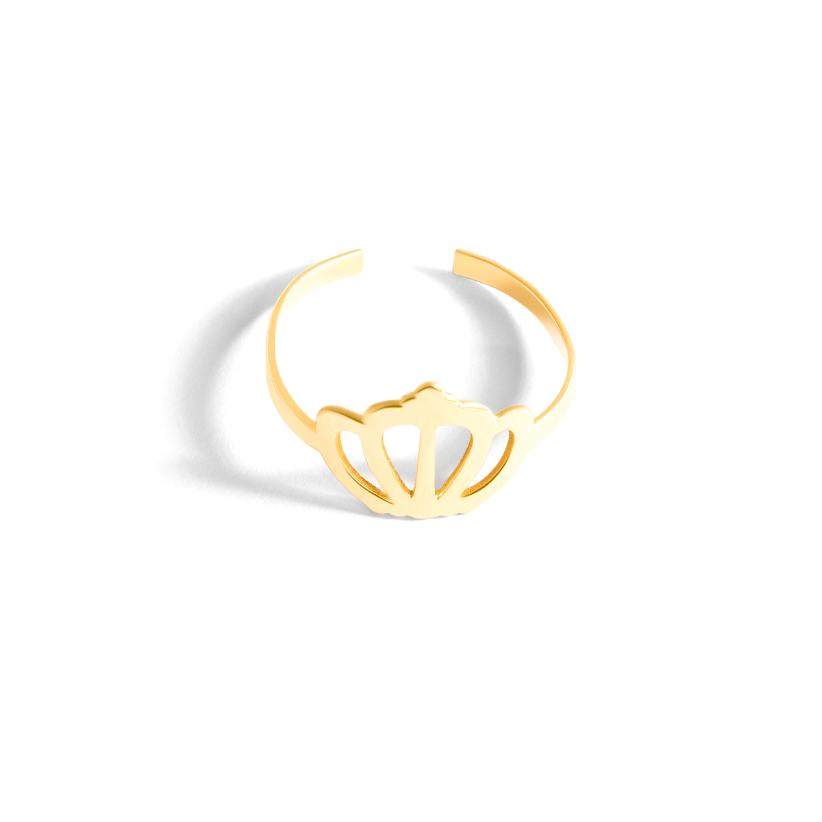 Crown gold ring g