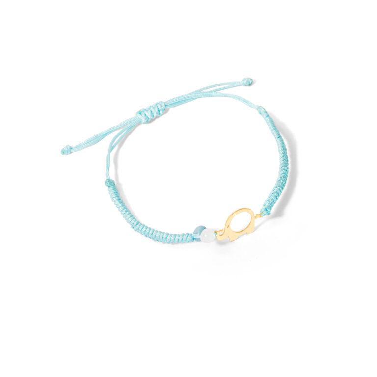 Elephant woven gold bracelet g