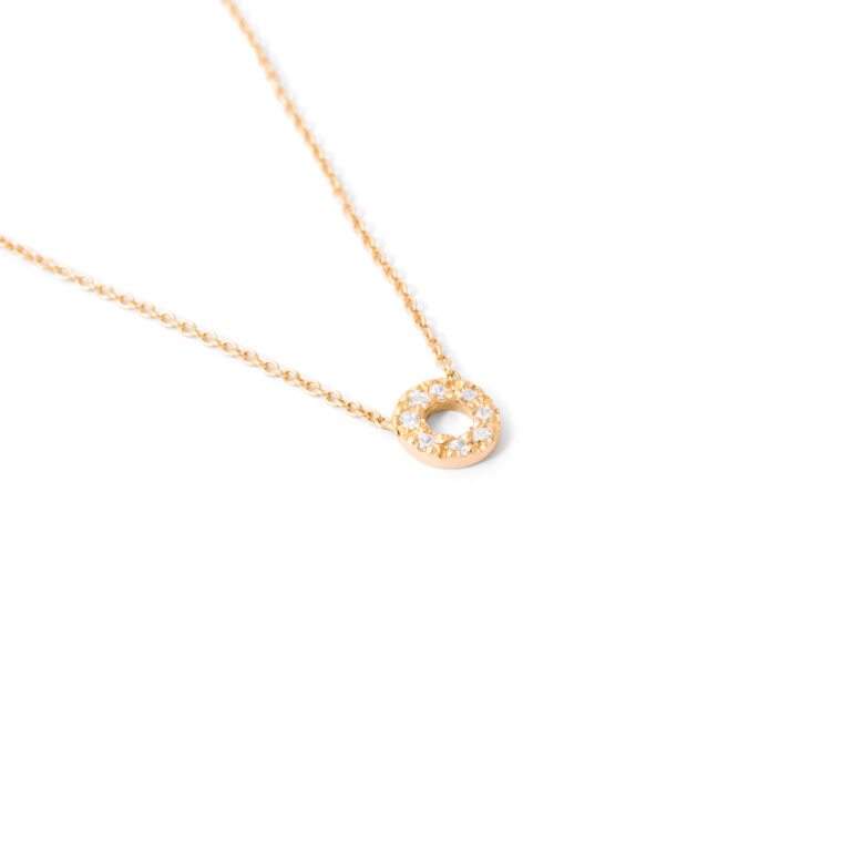 Gemstone circle necklace G