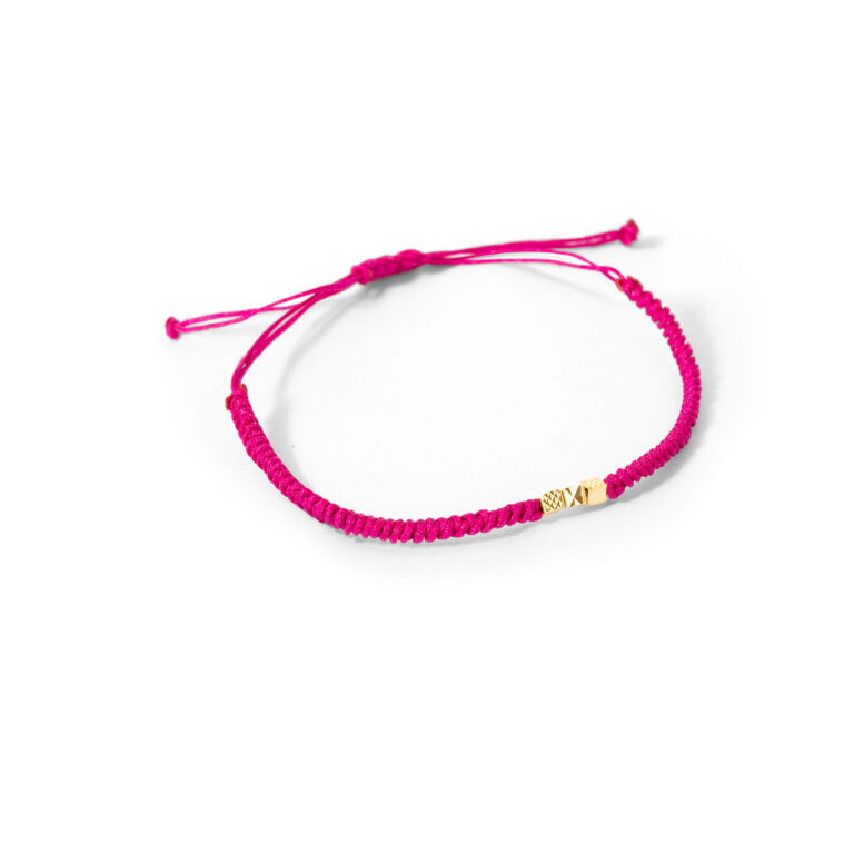 Gold bracelet with cut cube texture g