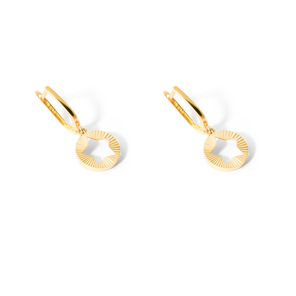 Gold clip star earrings G