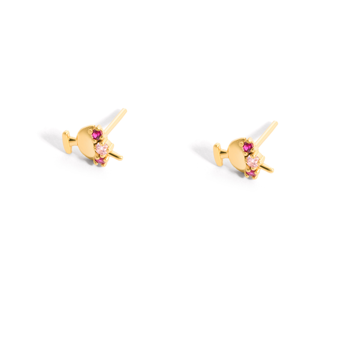 Ice cream gold earrings g