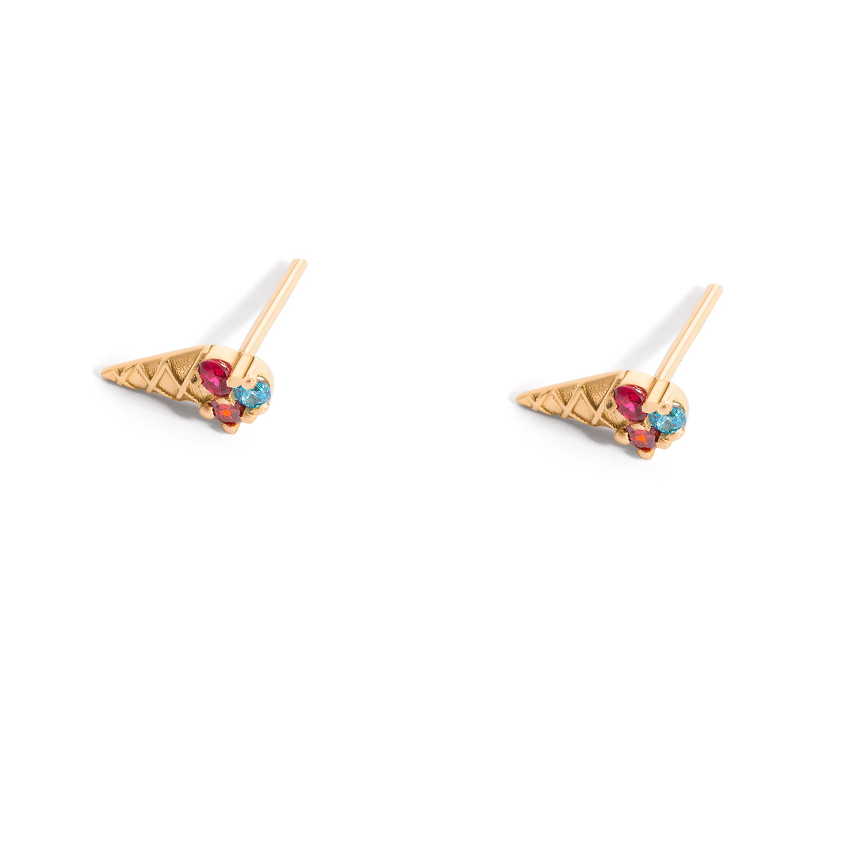 Ice cream gold earrings g