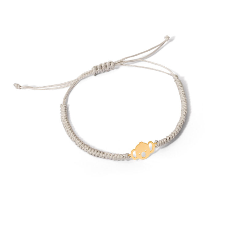 Koala woven gold bracelet g