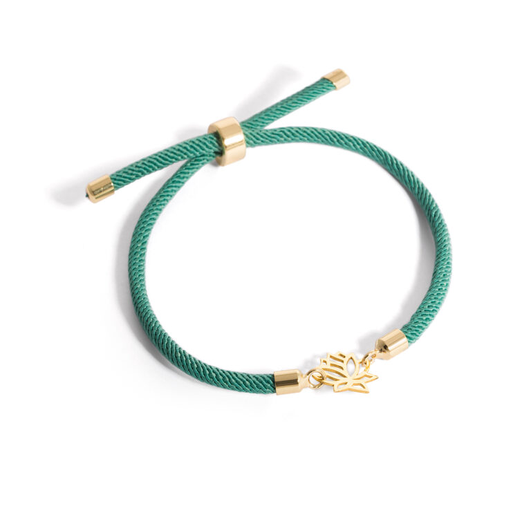 Leaf woven gold bracelet g