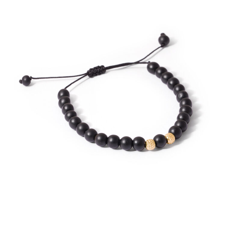Liu onyx stone gold bracelet s g