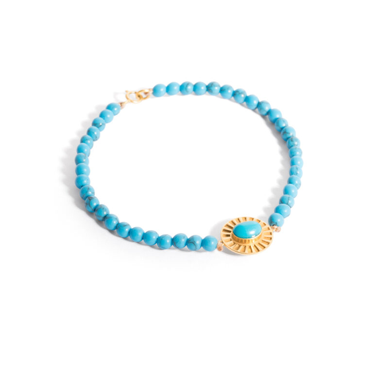 Maya stone gold bracelet g