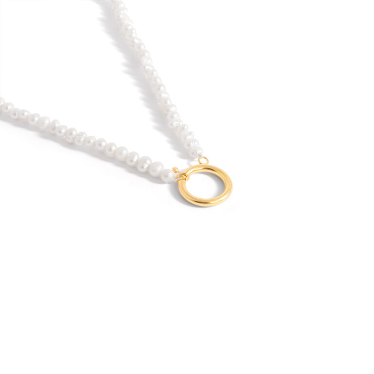 Milne pearl gold necklace g