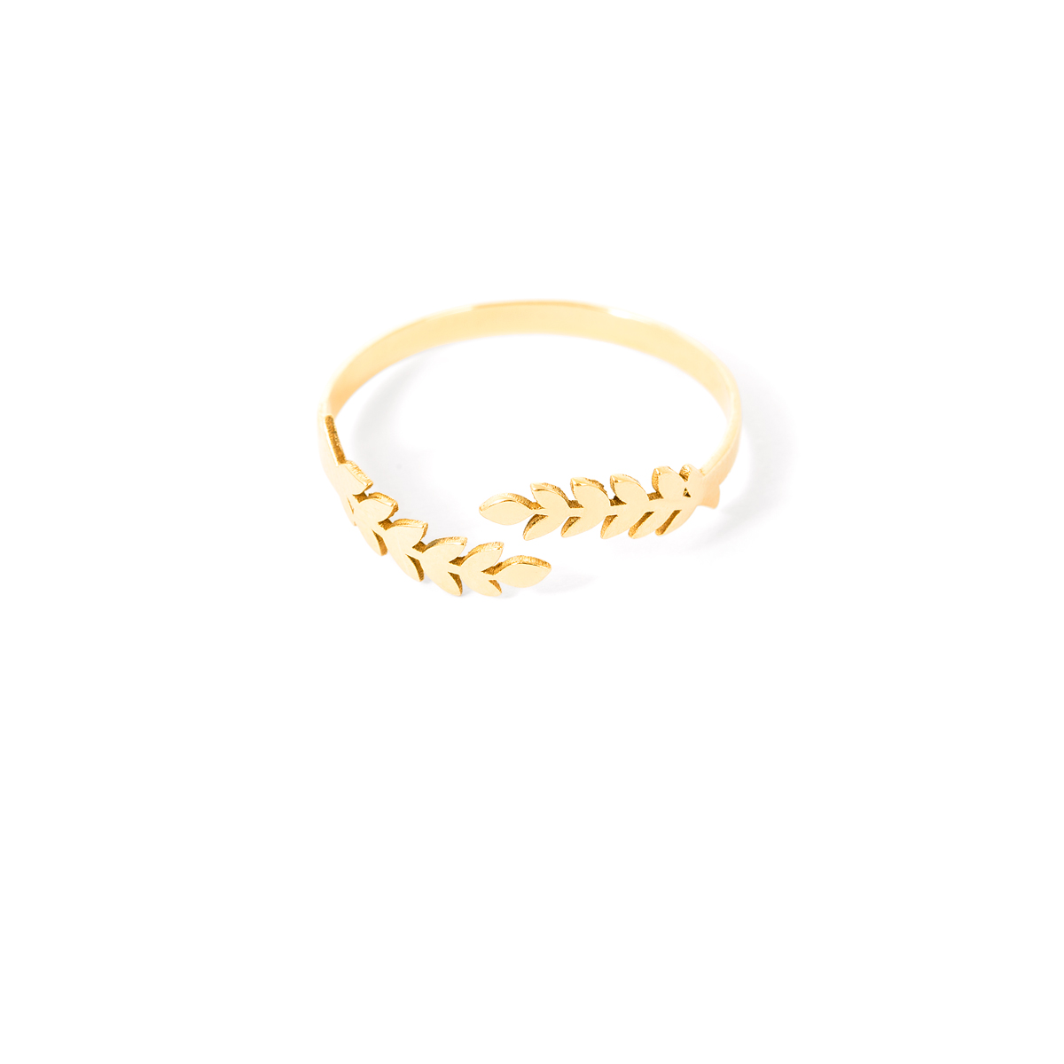 Olive leaf gold ring g