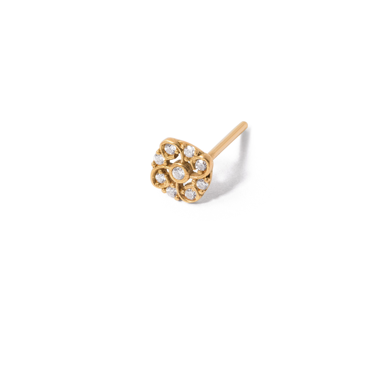 Ontra flower gold single earring g