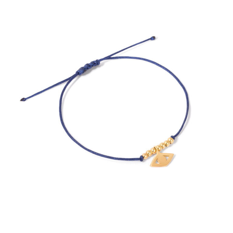 Orb and eye gold bracelet g