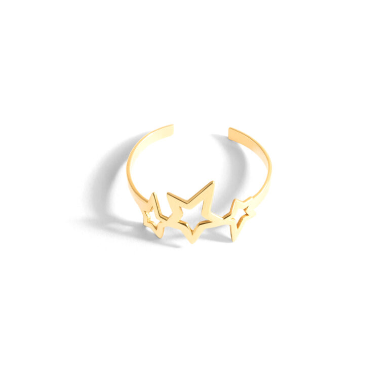 Three star gold ring g