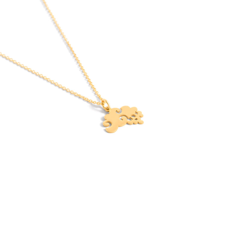 Cloud gold necklace g