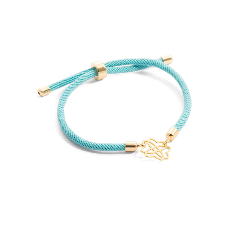 Clover woven gold bracelet G