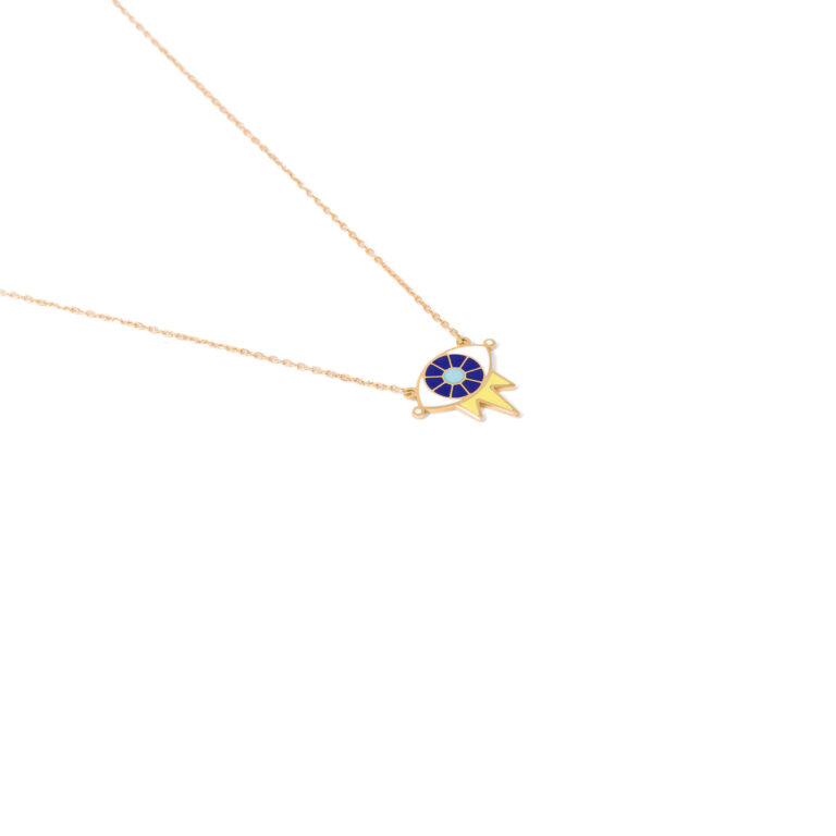 Eye gold necklace g