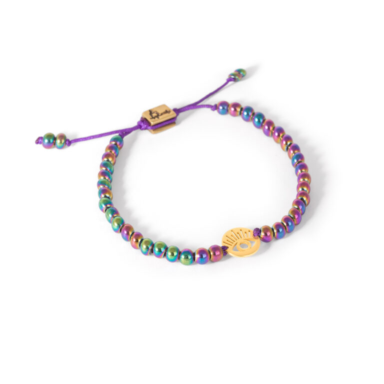 Eye stone gold bracelet G