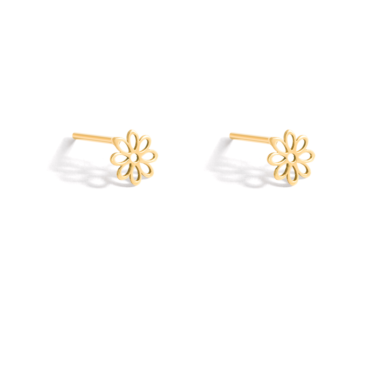 Flower gold earrings g