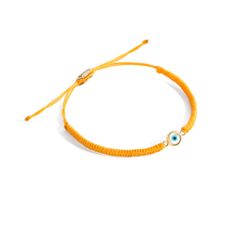 Gold bracelet with eye texture g