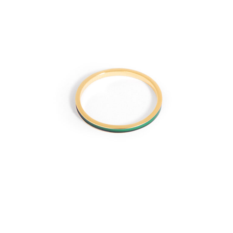 Janine Jashemi enamel gold ring g