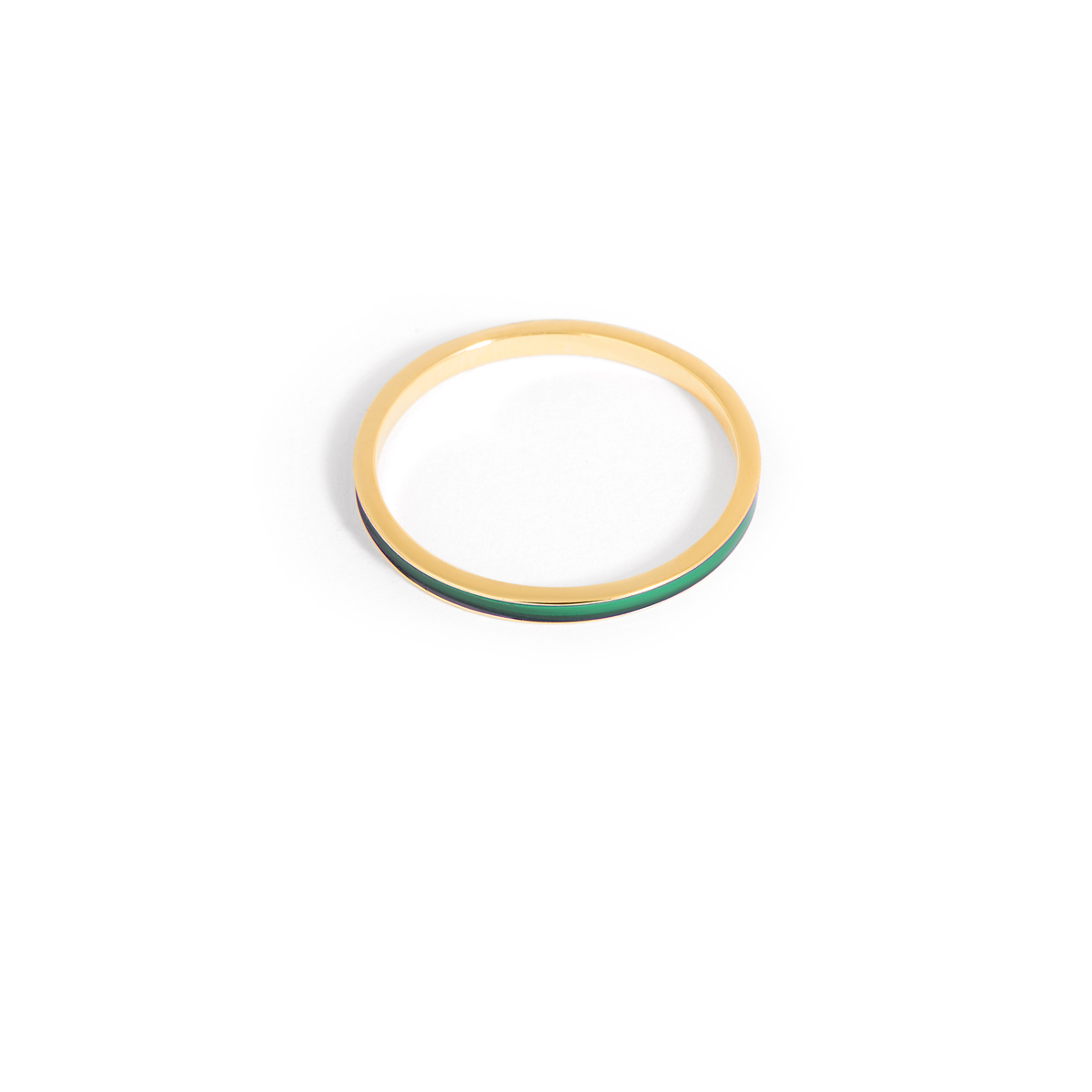 Janine Jashemi enamel gold ring g