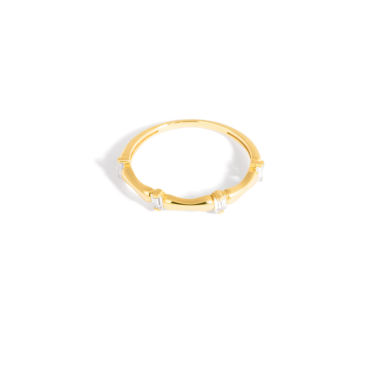 Janita baguette gold ring g