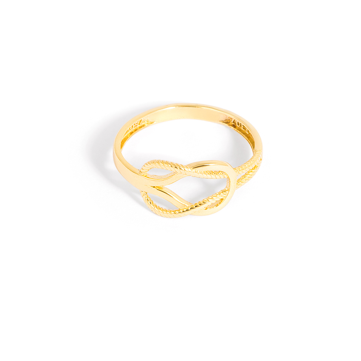 Knotted gold ring g