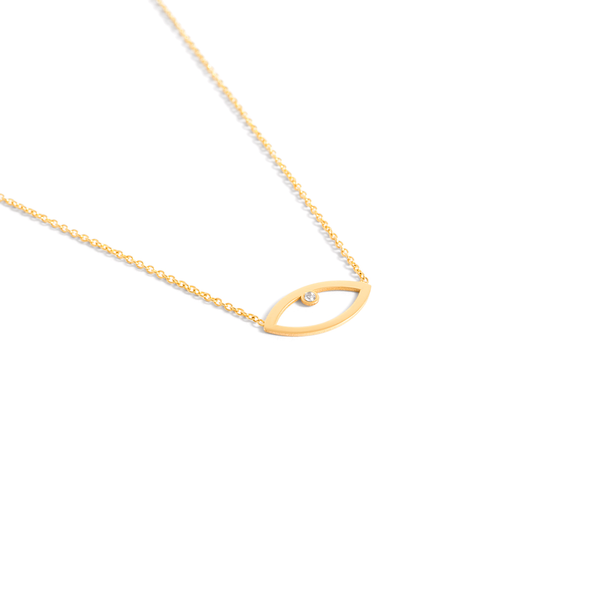 Leaf gold necklace g
