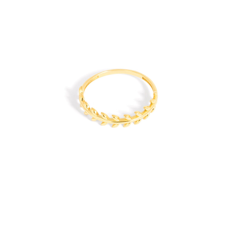 Leaf gold ring g