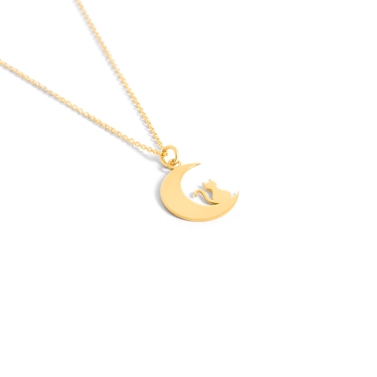 Moon and Peshi gold necklace G