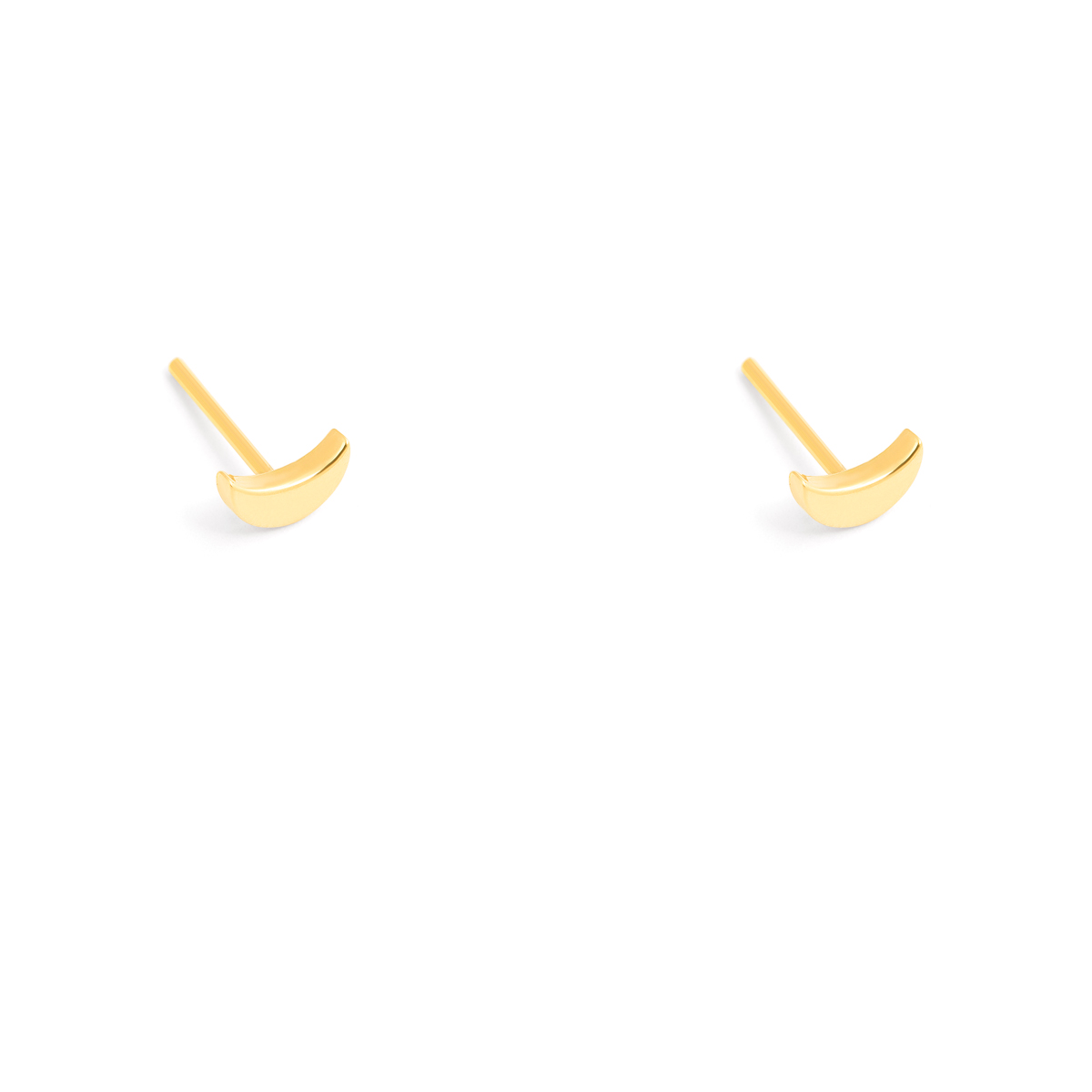 Moon gold earrings g