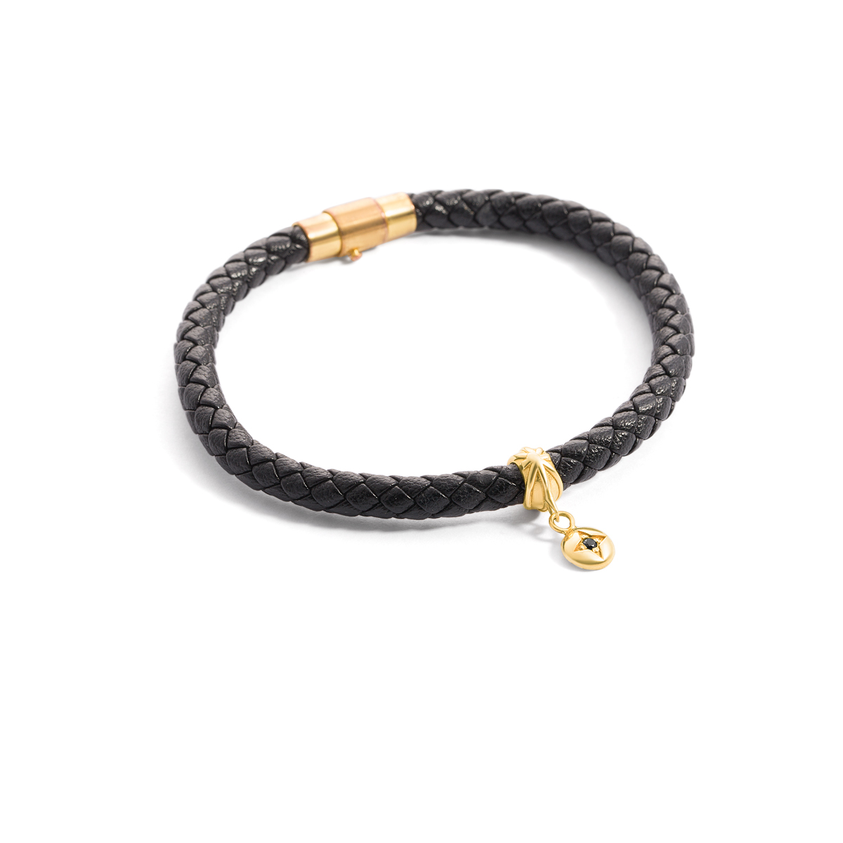 Pandora Princesa gold leather bracelet G