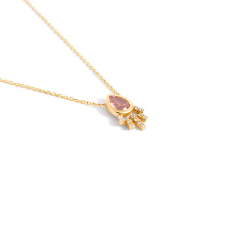 Panic gold necklace g