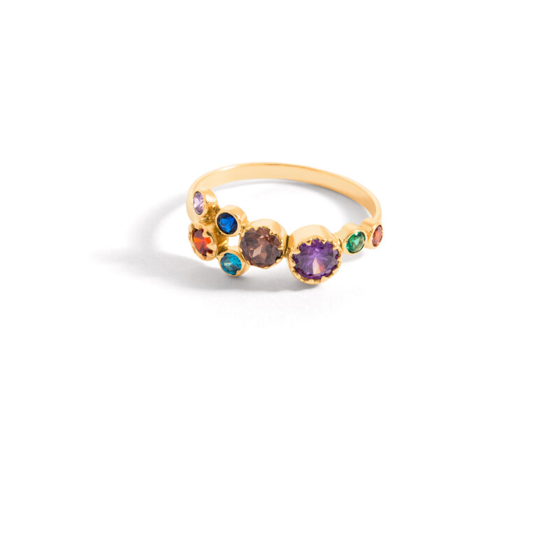 Rainbow gold ring g