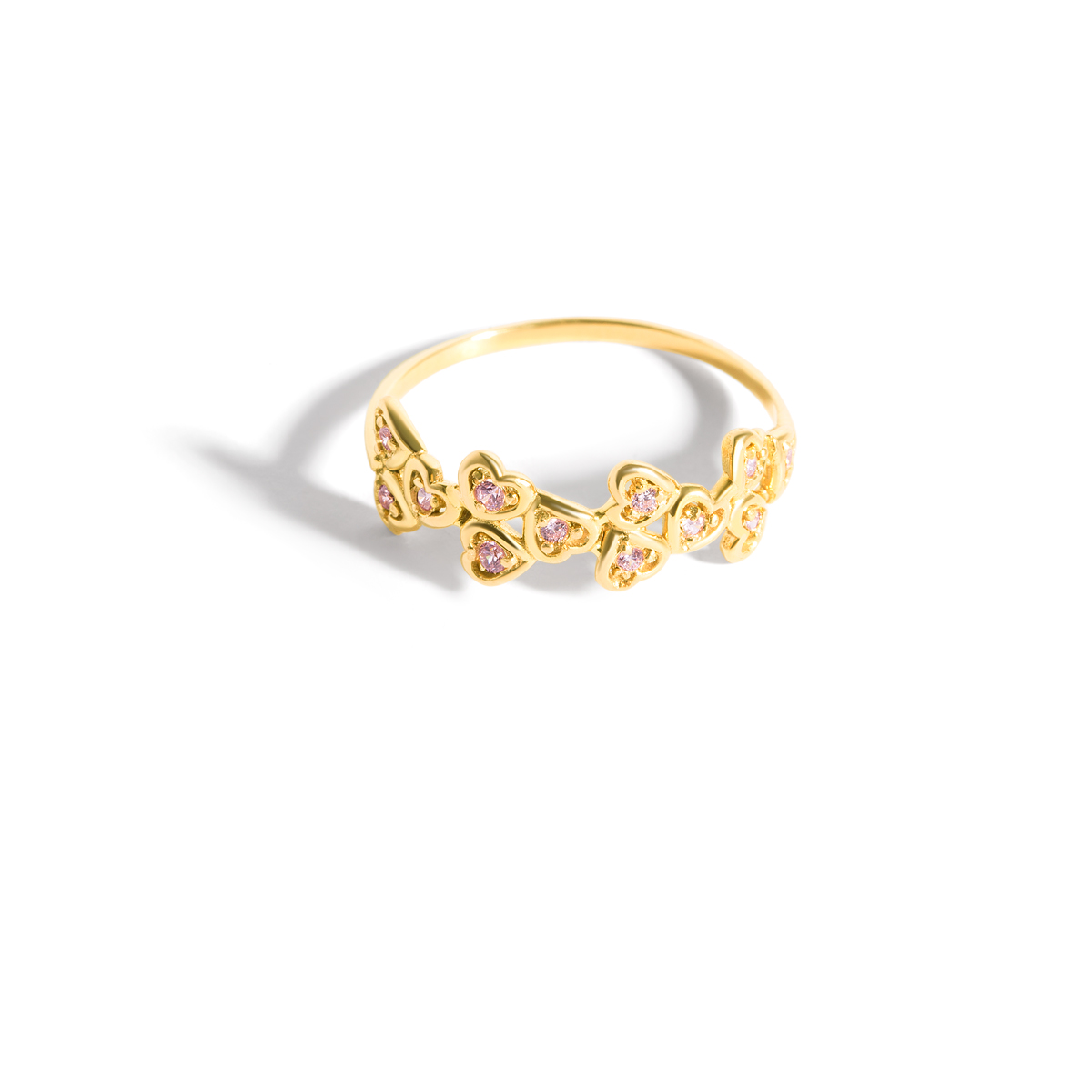 Sarian heart gold ring g