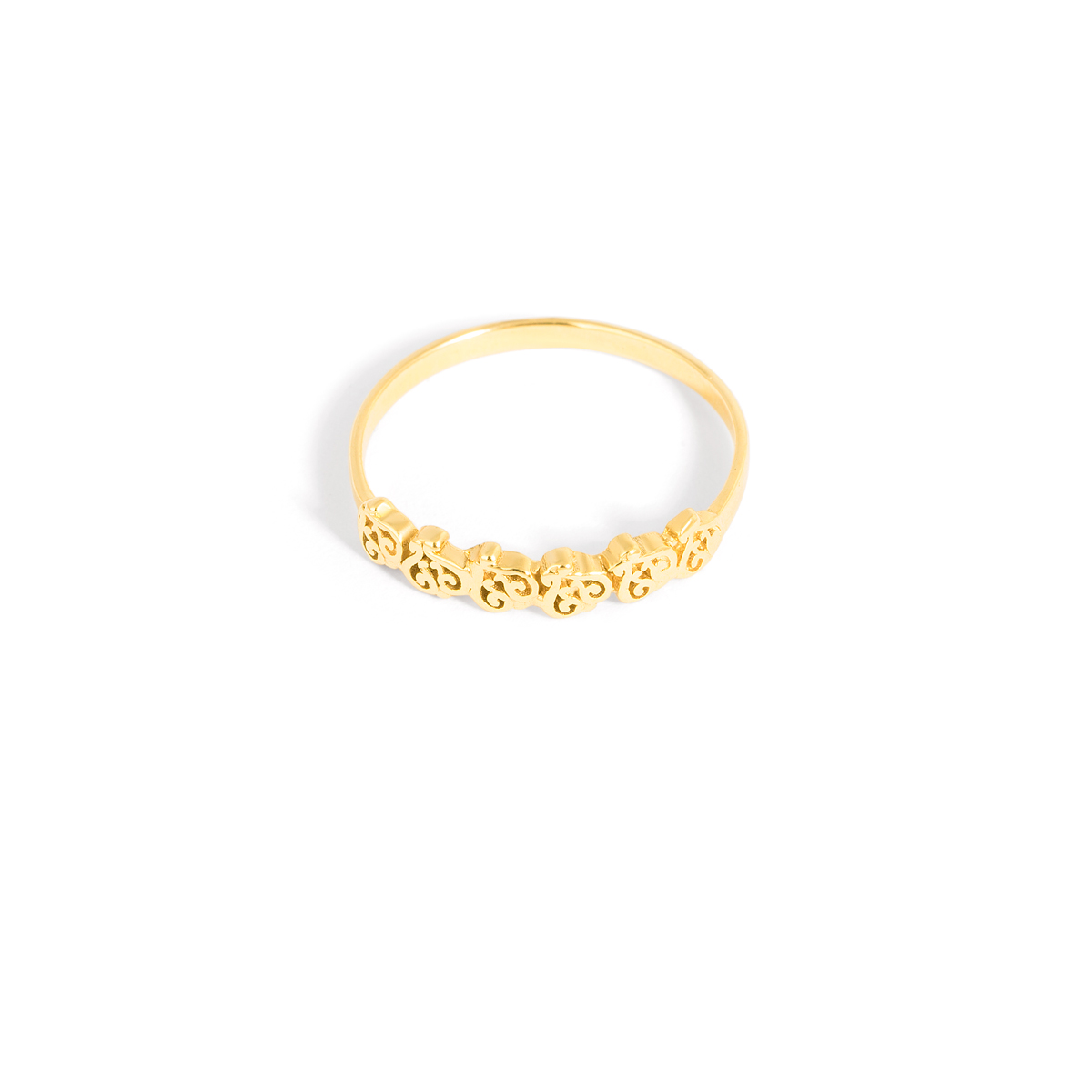 Slimy heart gold ring g