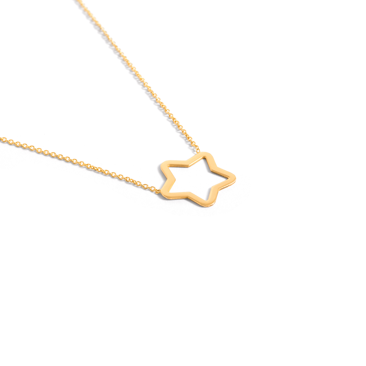 Star gold necklace g