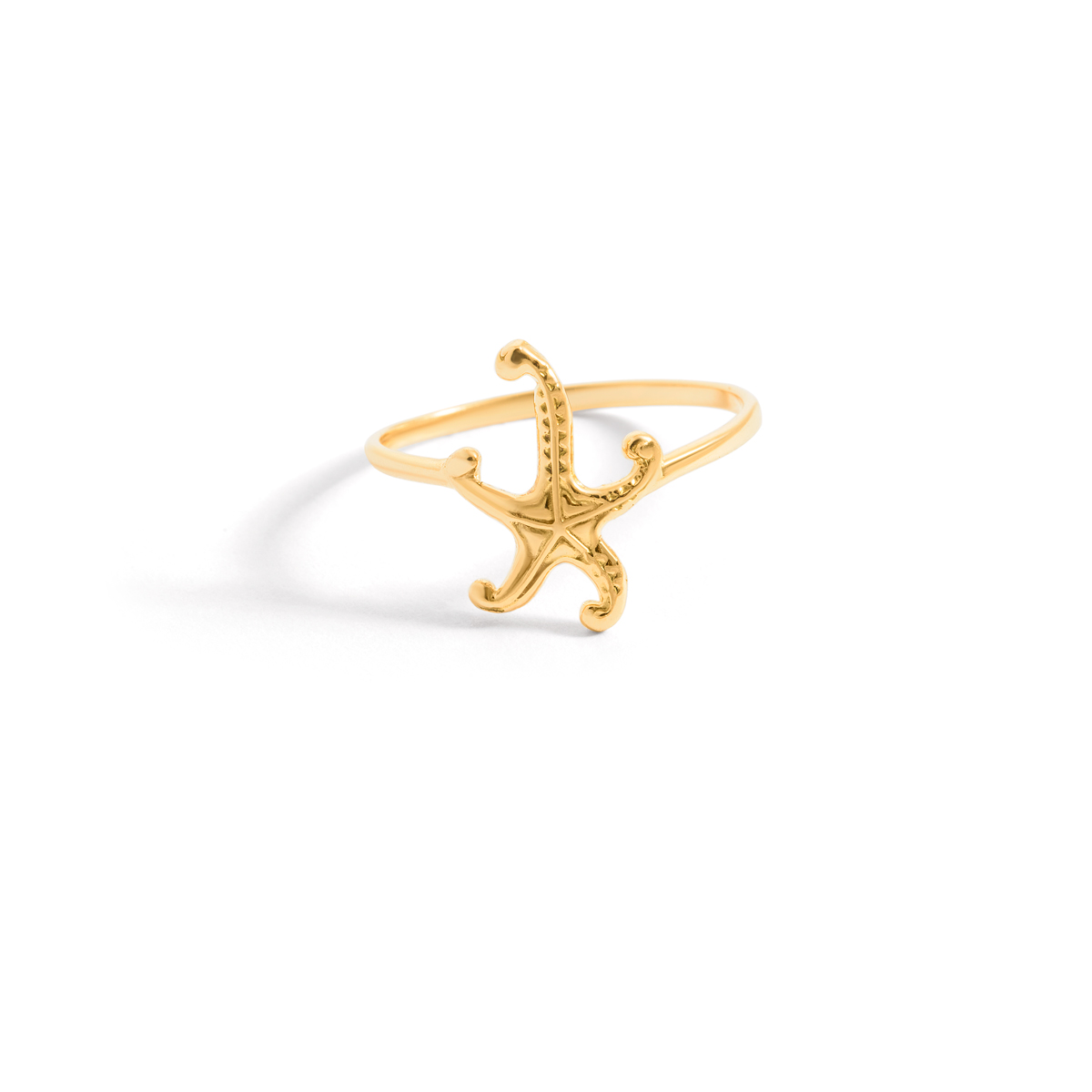 Starfish gold ring g