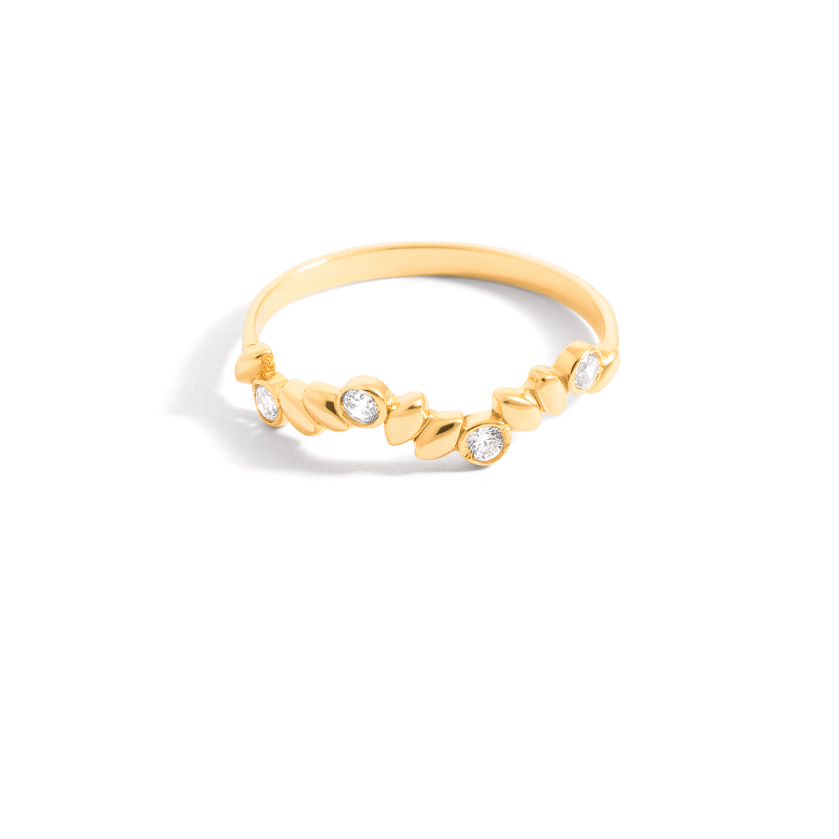 Tisa leaf gold ring g