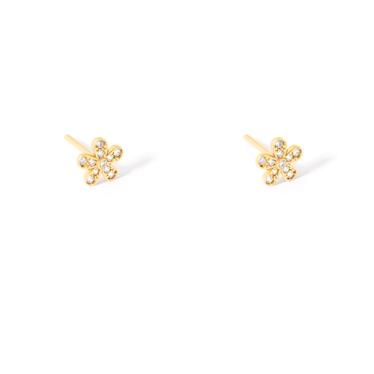 Calatia flower gold earrings g