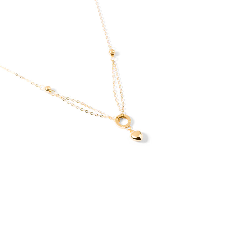 گردنبند طلا حلقه قلب