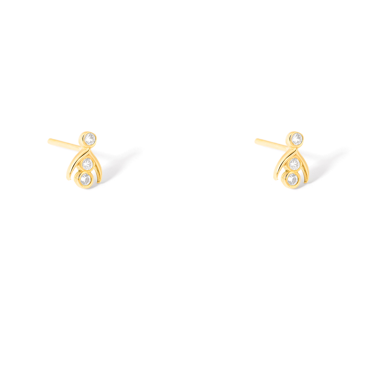 Misha jeweled gold earrings g