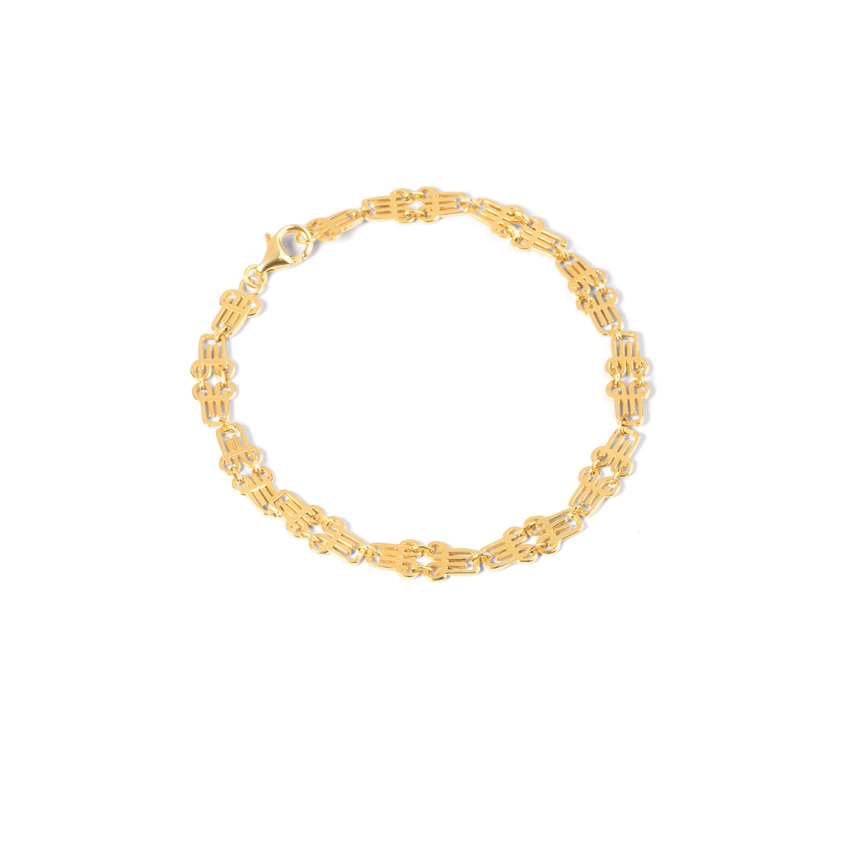 Gold chain bracelet g