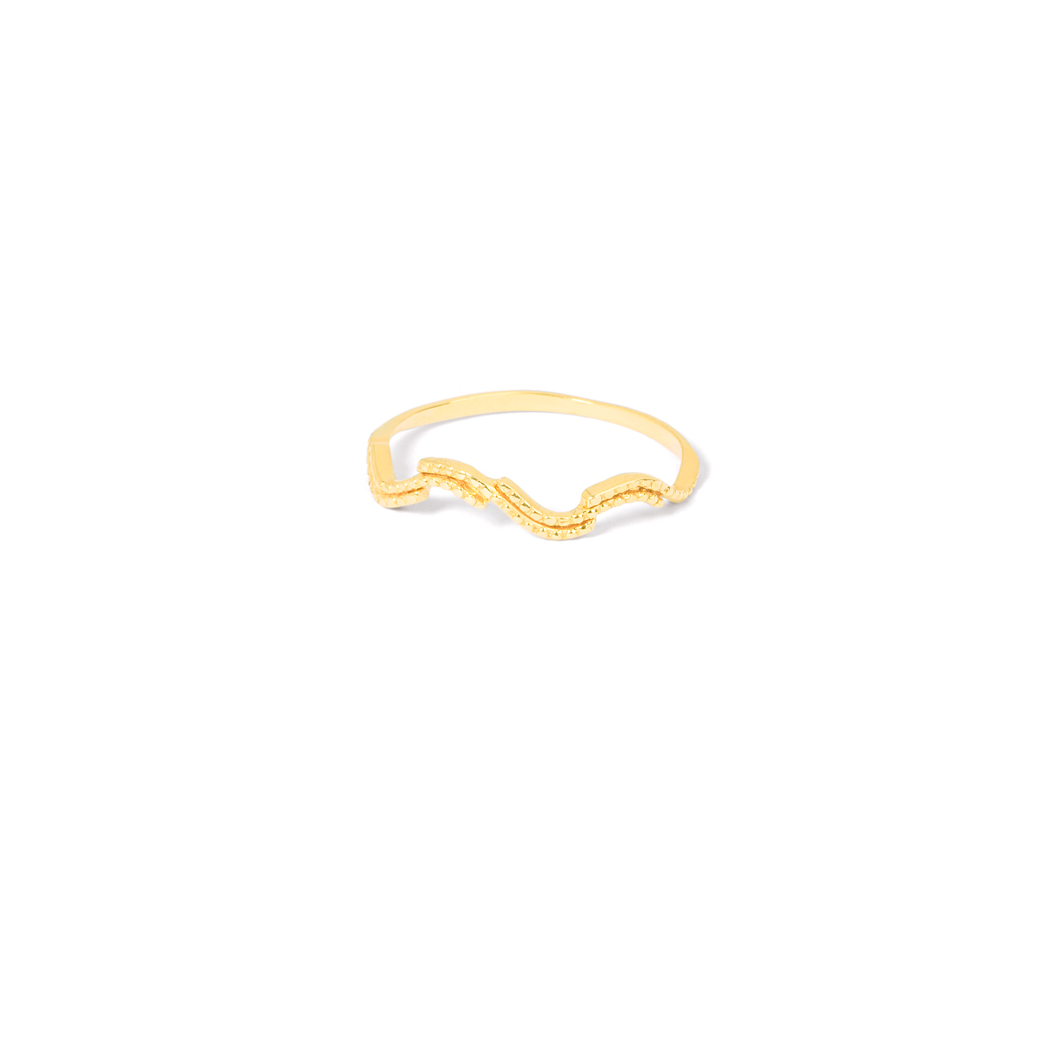 Wave gold ring g