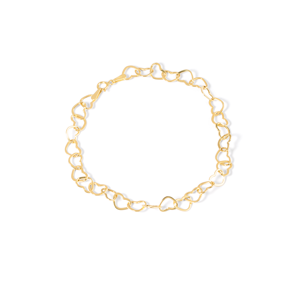 Zhenya heart chain gold bracelet g