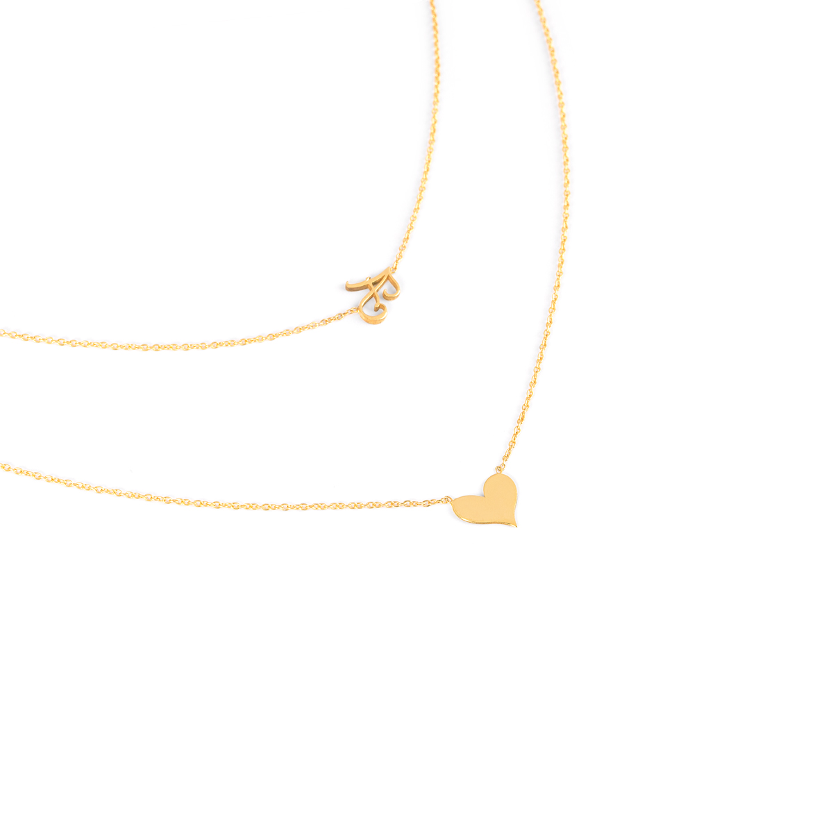 A gold heart necklaceG